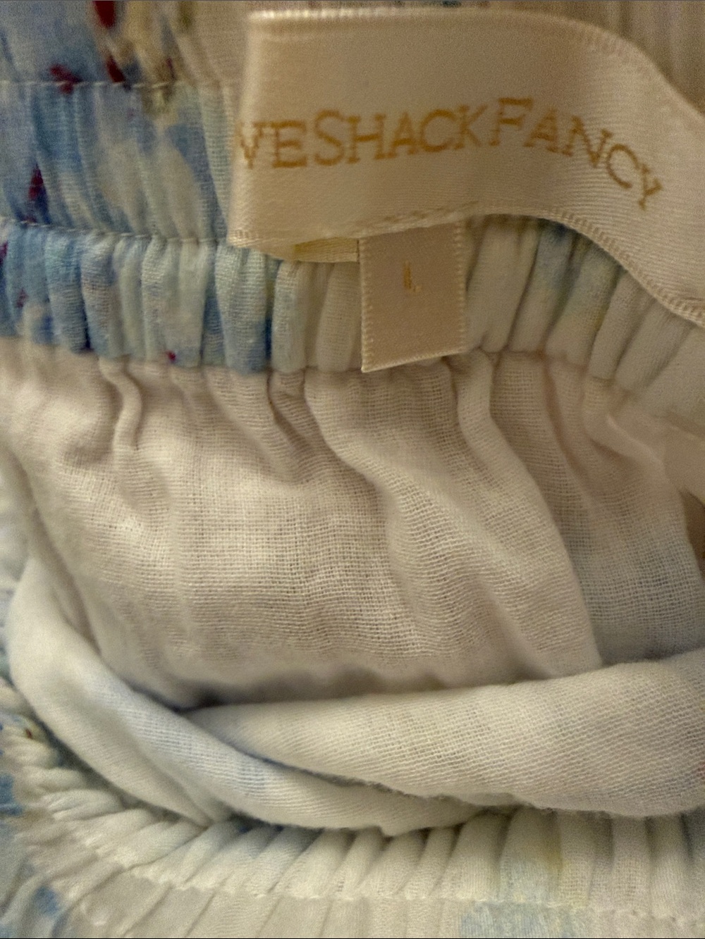 LoveShackFancy Tanisha Mini Skirt CottonSz L - Picture 4 of 4